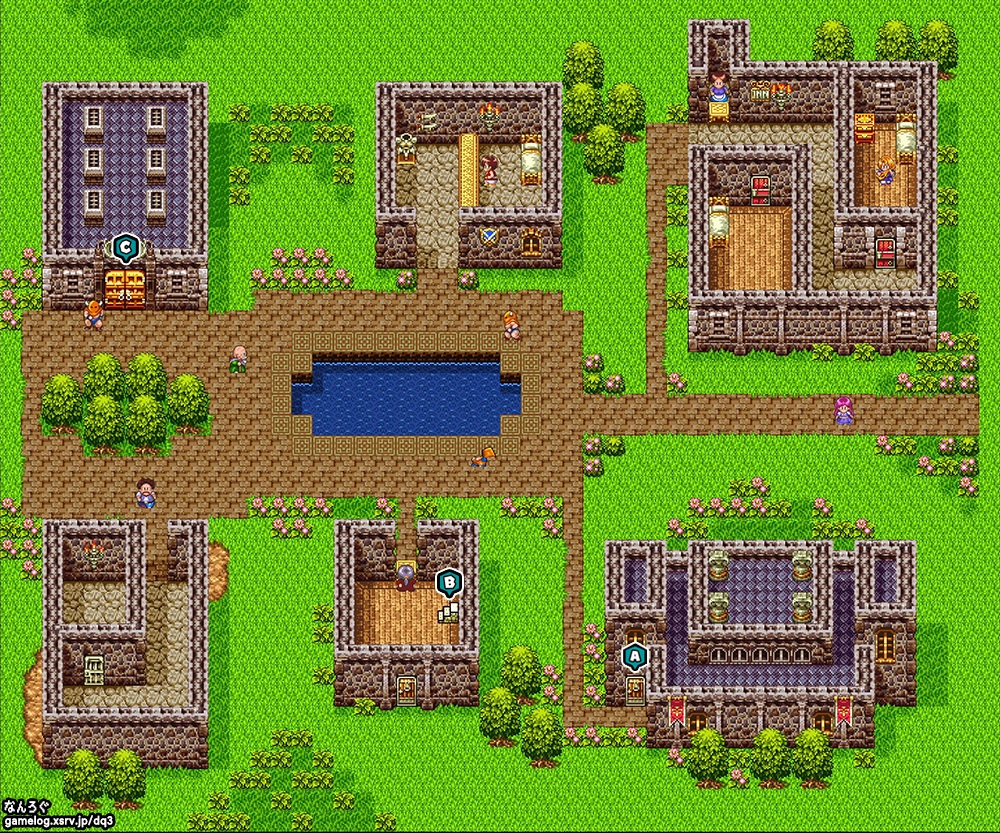 ドラクエ3攻略】商人の町○○バーク（スー東の平原）｜マップ情報【PS4Switch3DSスマホ版DQ3】 | なんろぐ